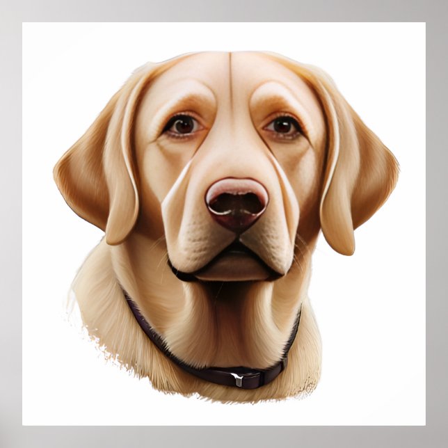 Illustration från Classic Labrador Retriever Poster (Framsidan)