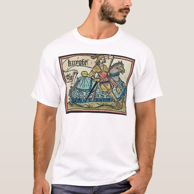 Illustration från "de Canterbury sagorna Tee Shirt (Framsida)