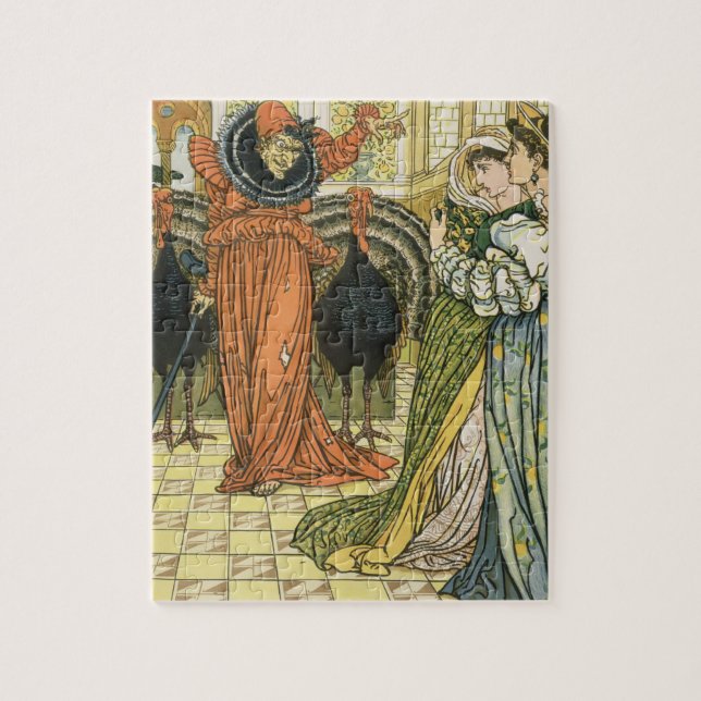 Illustration från den gula dvärgen, första upplaga pussel (Vertikal)