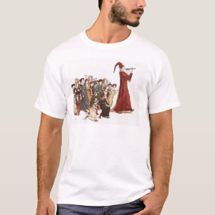 Illustration från den Pied pipblåsaren av den T Shirt