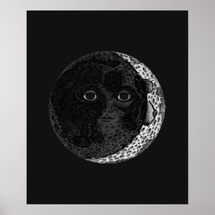 Illustration från Hand plockade Bläck vid Ansikte Poster