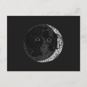 Illustration från Hand plockade Bläck vid Ansikte Vykort