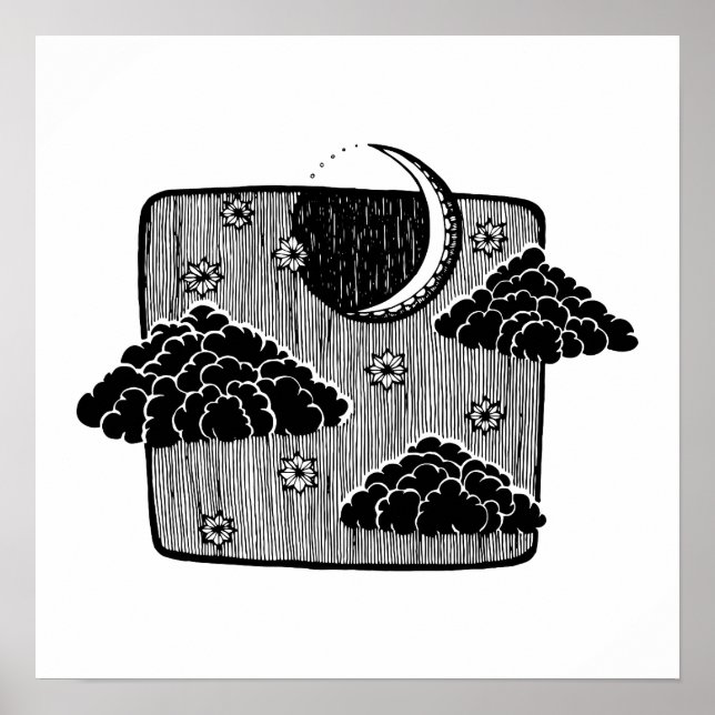 Illustration från Hand plockade vid Himlar vid Nat Poster (Framsidan)