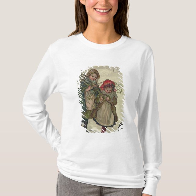 Illustration från julgranfen, pub. 1886 t shirt (Framsida)