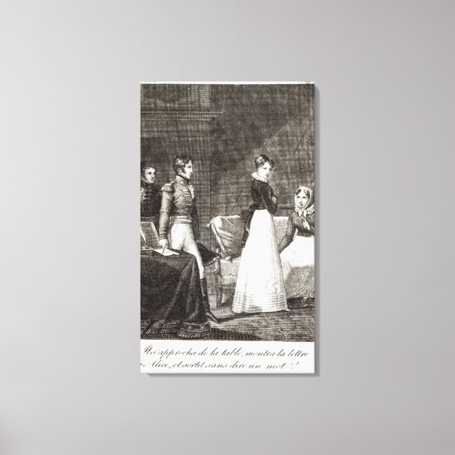 illustration från La Famille Elliot Canvastryck (Framsida)