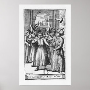 Illustration från Le Bourgeois Gentilhomme Poster