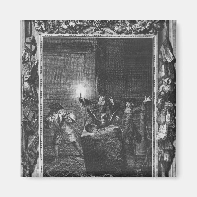 Illustration från Le Lutrin av Nicolas Magnet (Framsidan)