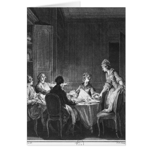 Illustration från L'Emile Hälsningskort (Framsidan)