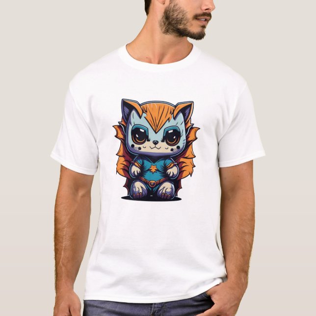 Illustration från Magic Baby djur Superhjälte T Shirt (Framsida)