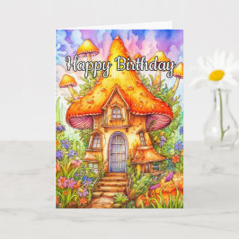 Illustration från Majestic Mushroom House Kort