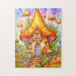 Illustration från Majestic Mushroom House Pussel