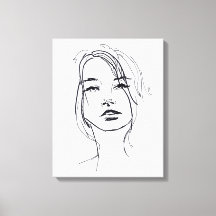 Illustration från mode Ansikte