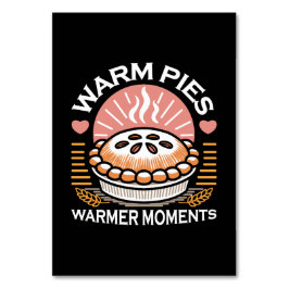 Illustration från mysiga Paj: Varmstötande Pajer Bordsnummer