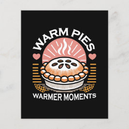 Illustration från mysiga Paj: Varmstötande Pajer Flygblad