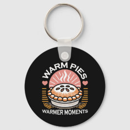 Illustration från mysiga Paj: Varmstötande Pajer Nyckelring