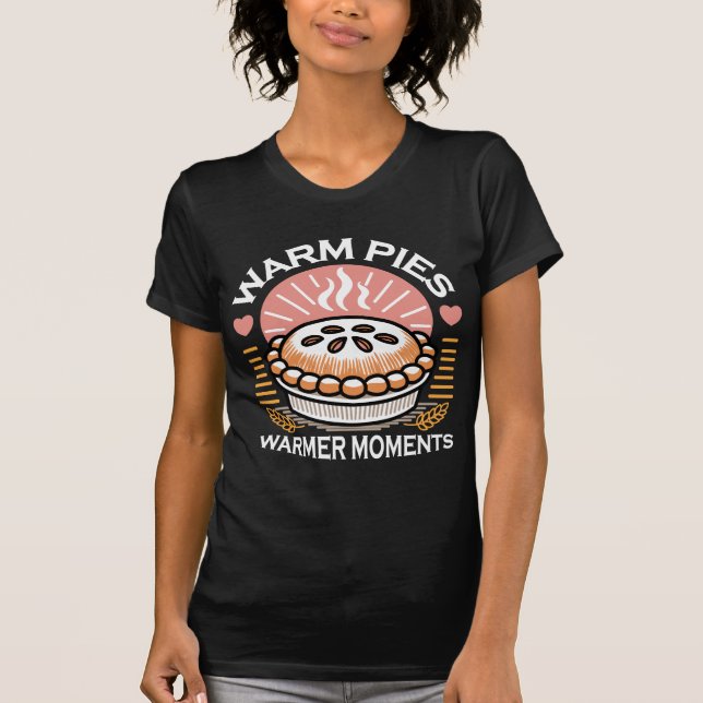Illustration från mysiga Paj: Varmstötande Pajer T Shirt (Framsida)