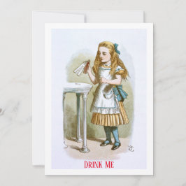 Illustration från Nursery Alice - drick mig Anteckningskort