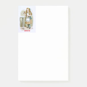 Illustration från Nursery Alice - drick mig Post-it Block