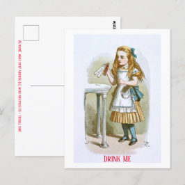 Illustration från Nursery Alice - drick mig Vykort