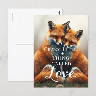 Illustration från Romantic Fox Kärlek Vykort