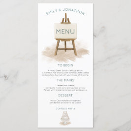 Illustration från Rustic Bohemian Cake Illustratio Meny