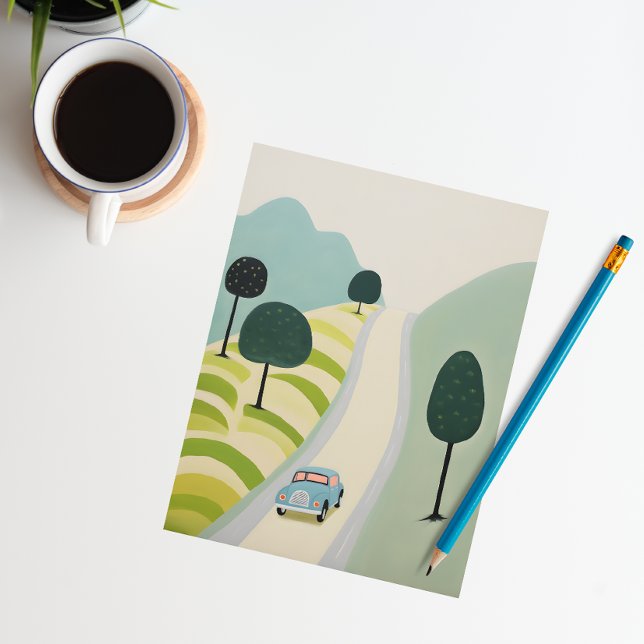 Illustration från Scenia Road Resa Vykort (Skapare uppladdad)