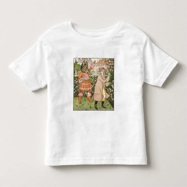 Illustration från skönhet och beasten, 1901 tee shirt (Framsida)