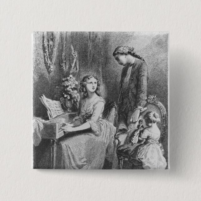 Illustration från 'sorgerna av Werther Knapp (Framsida)