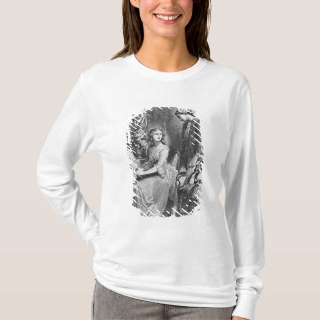Illustration från 'sorgerna av Werther T-shirt (Framsida)
