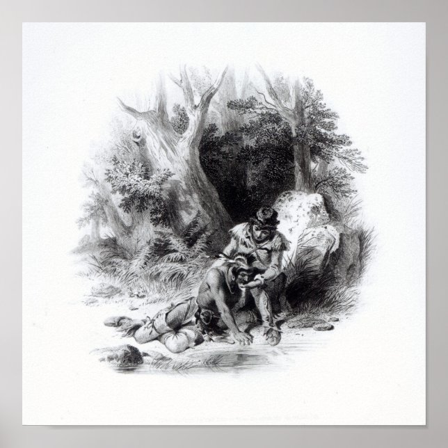 Illustration från "The Last of the Mohicans" Poster (Framsidan)