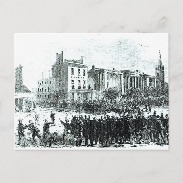 Illustration från tidningen "Harper's Weekly" Vykort (Framsida)