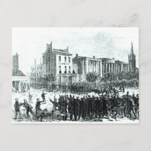 Illustration från tidningen "Harper's Weekly" Vykort