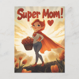 Illustration från toppen Mamma Vykort