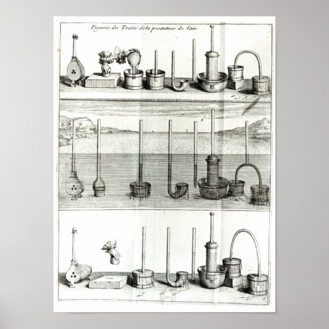 Illustration från "Traite de la Pesanteur de Poster (Framsidan)
