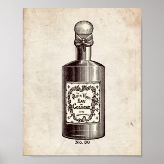 Illustration från Victorian Parfym Flaska Poster