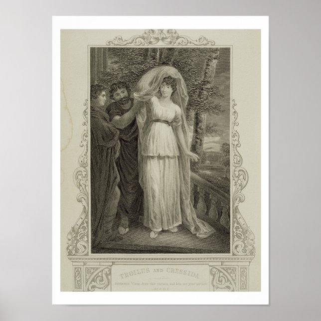 Illustration from 'Troilus and Cressida', Act III. Poster (Framsidan)