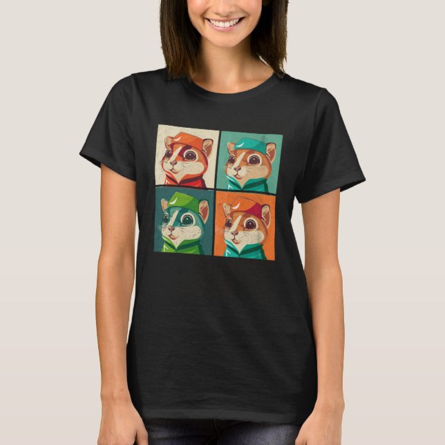 Illustration Illustration Färgbildande djur Kvinno T Shirt (Framsida)