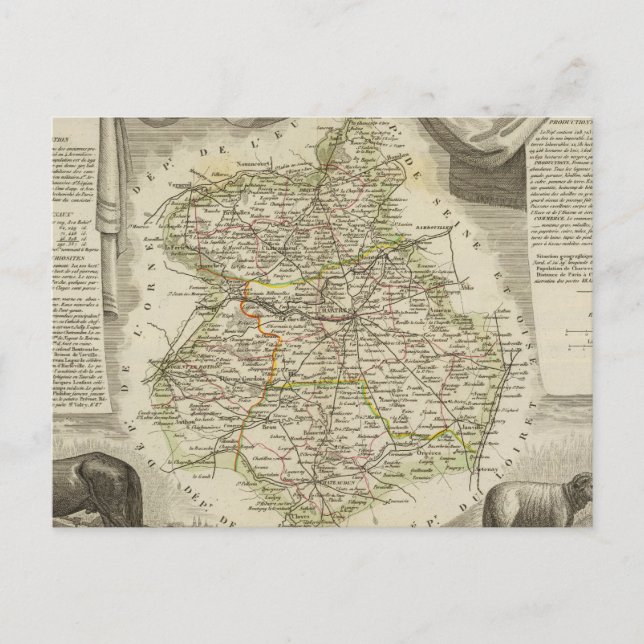 Illustration kartor vykort (Framsida)