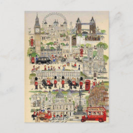Illustration Londres Vykort