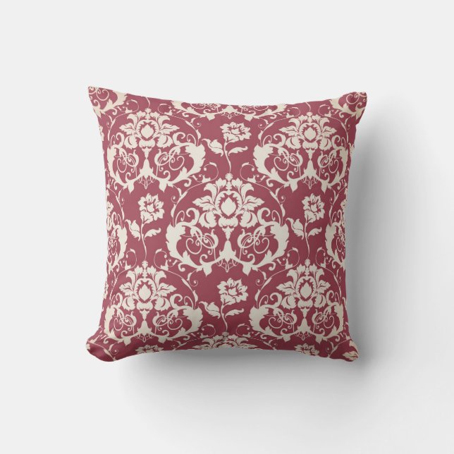 Illustration. Luxy struktur. Baroque, Damask seam Kudde (Framsida)