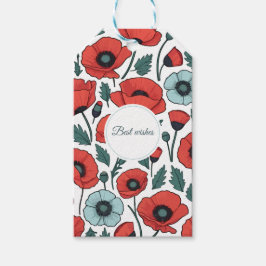 Illustration Mönster Presentetikett