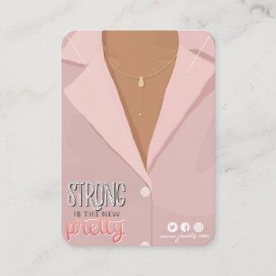 Illustration Necklace Visning Card Visitkort