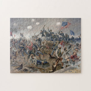 Illustration of Battle of Spottsylvania, 1864, a Pussel