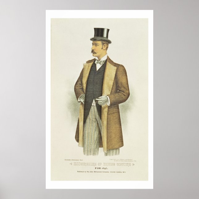 Illustration of British Costume, pub. av John Poster (Framsidan)
