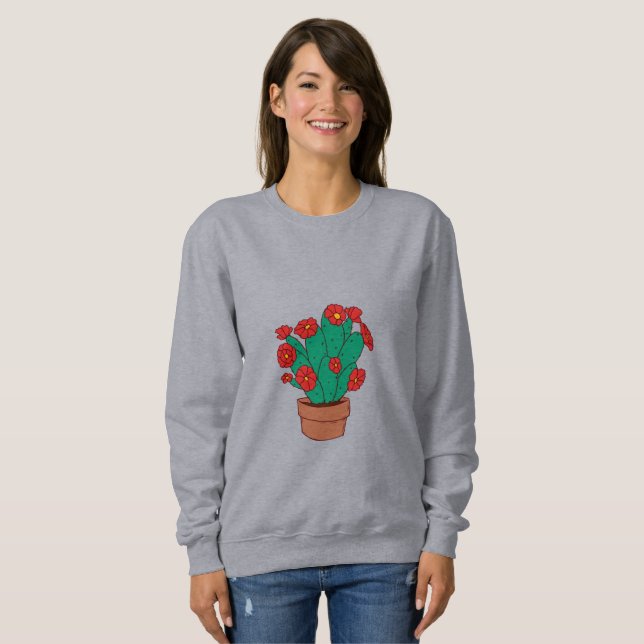 Illustration of cacti  t shirt (Hel framsida)