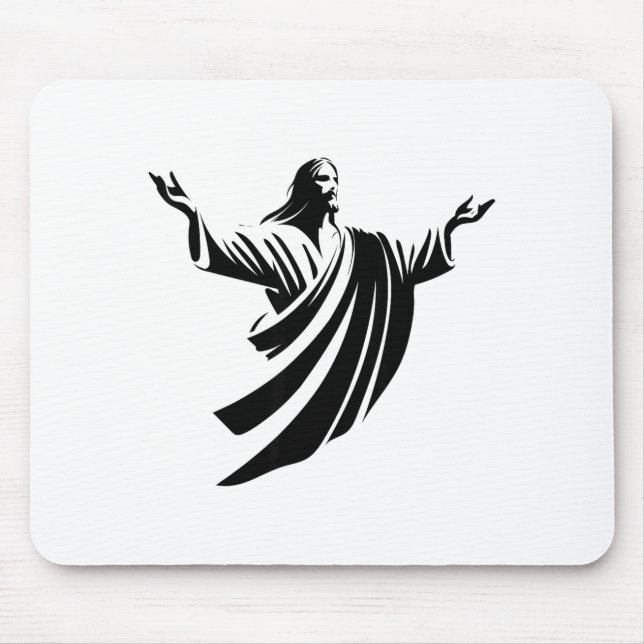 Illustration Of Jesus Christ Shadow With Open Arms Musmatta (Framsidan)