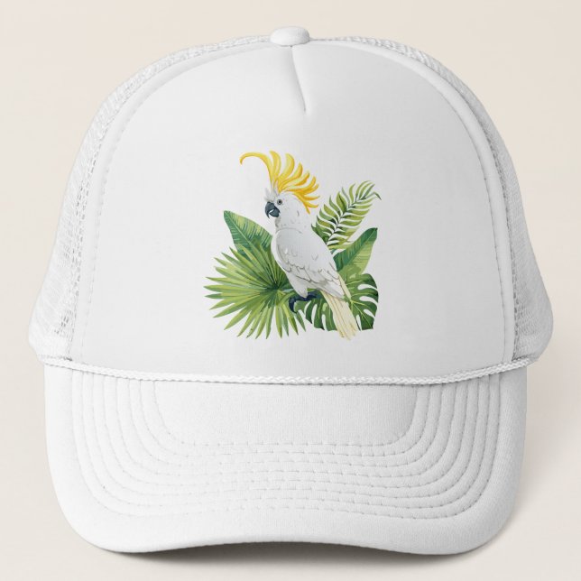 Illustration of parrot cockatoo keps (Framsida)