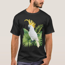 Illustration of parrot cockatoo t shirt