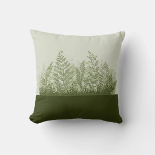 Illustration Pillow för botaniska växter Kudde