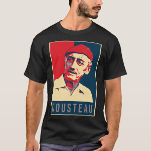 Illustration Pop Art Cousteau Sticker T Shirt